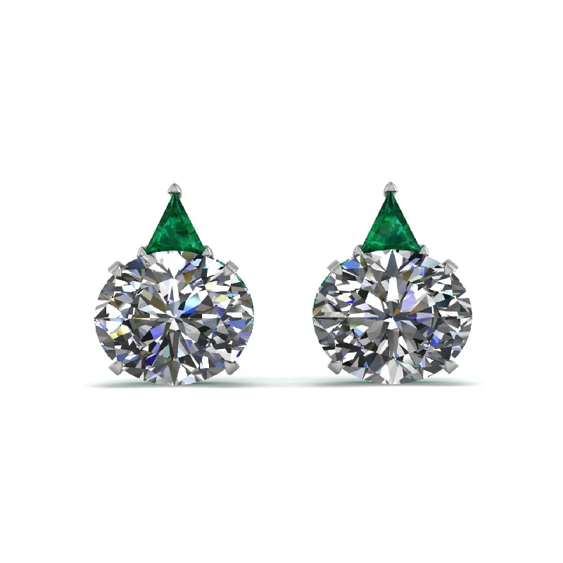 Elegant Resin Earrings For Creative Fashion-Hidden Halo Diamond Earrings - Rosalie No. 18