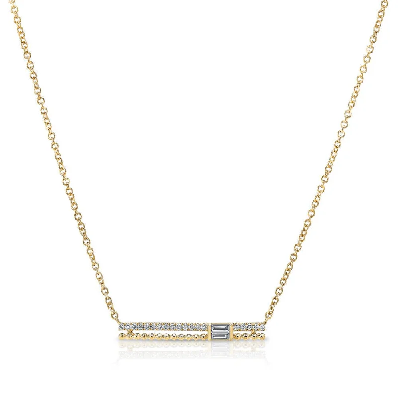 Uneek Gatsby Collection Bar Necklace