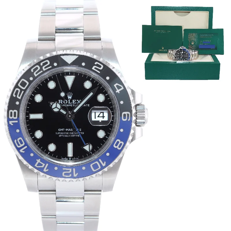 Smart Watches For Fitness Tracking And Style-2023 NEW PAPERS Rolex 126710 GMT Master Batman Black Blue Oyster Ceramic Watch