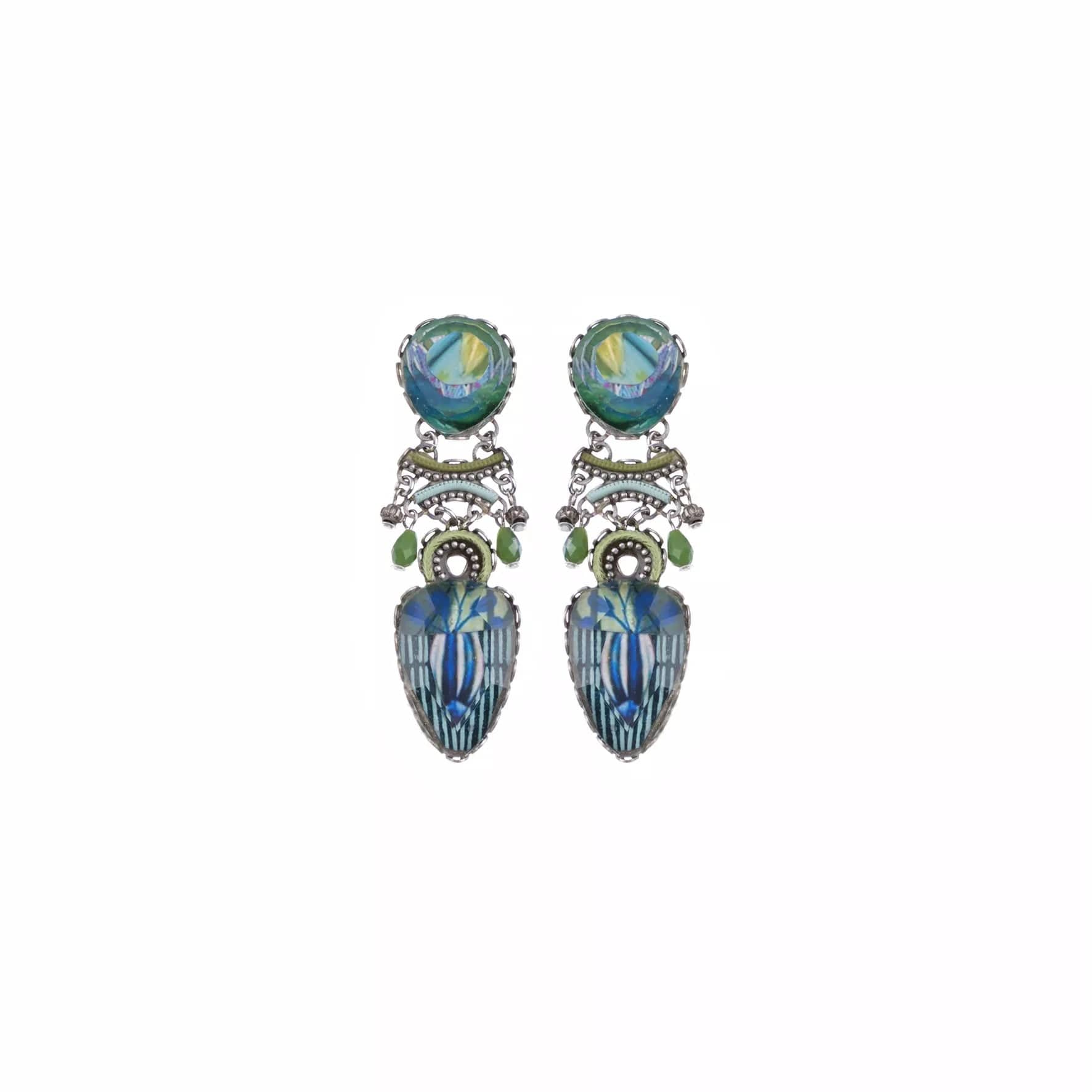 Trendy Resin Earrings For Bold Fashion-Crisp Air Earrings