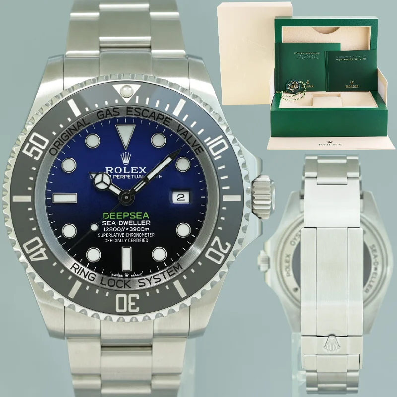 Luxury Sport Watches For Active Lifestyles-2022 MINT Rolex Dweller Deepsea James Cameron Blue Black 126660 44mm Watch Box