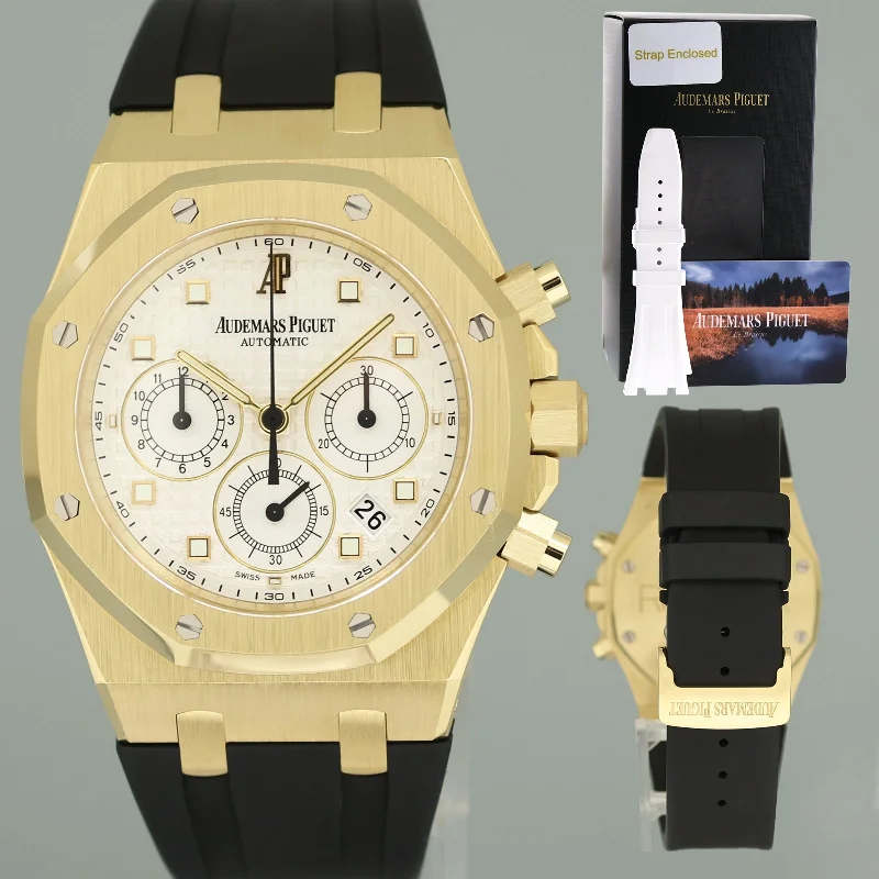 Colorful Digital Watches For Trendy Looks-2025 Service Papers Audemars Piguet Royal Oak 26022BA Yellow Gold 39mm Watch Box