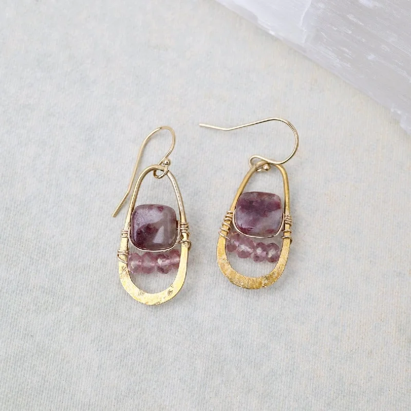 Beautiful Dangle Earrings For Night Parties-Ruby Drop Earrings