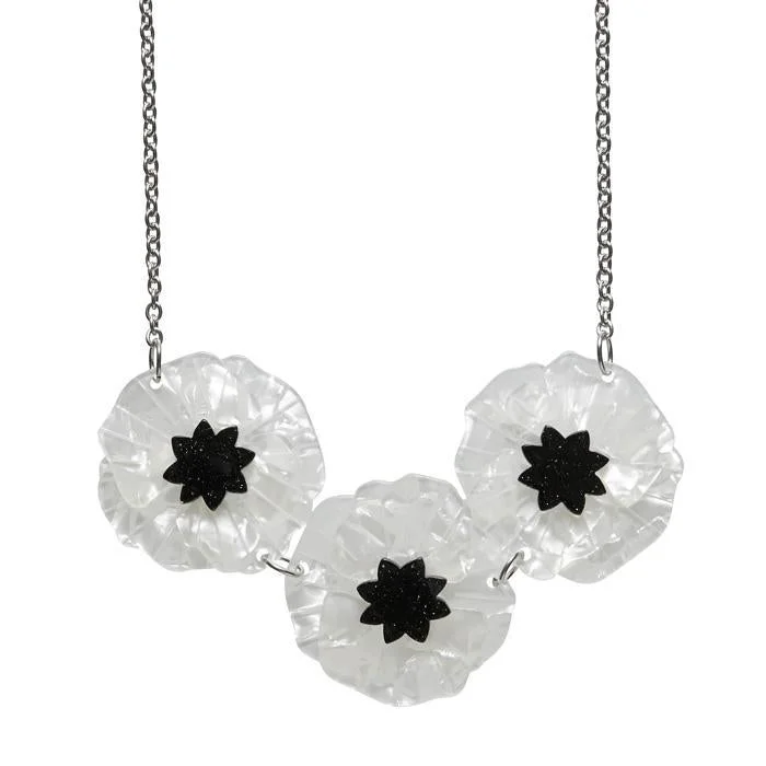 Erstwilder - Poppy Field Necklace (White) - Poppies (2017)