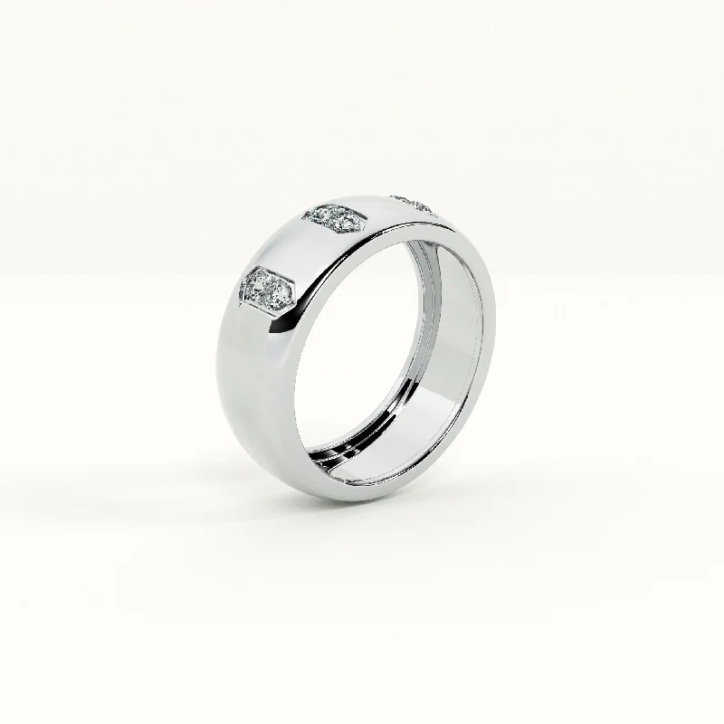 Timeless Gemstone Rings For Luxury Style-Love Column Men's Band- 925 Silver