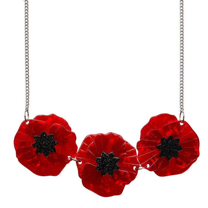 Erstwilder - Poppy Field Necklace (Red) - Poppies (2017)