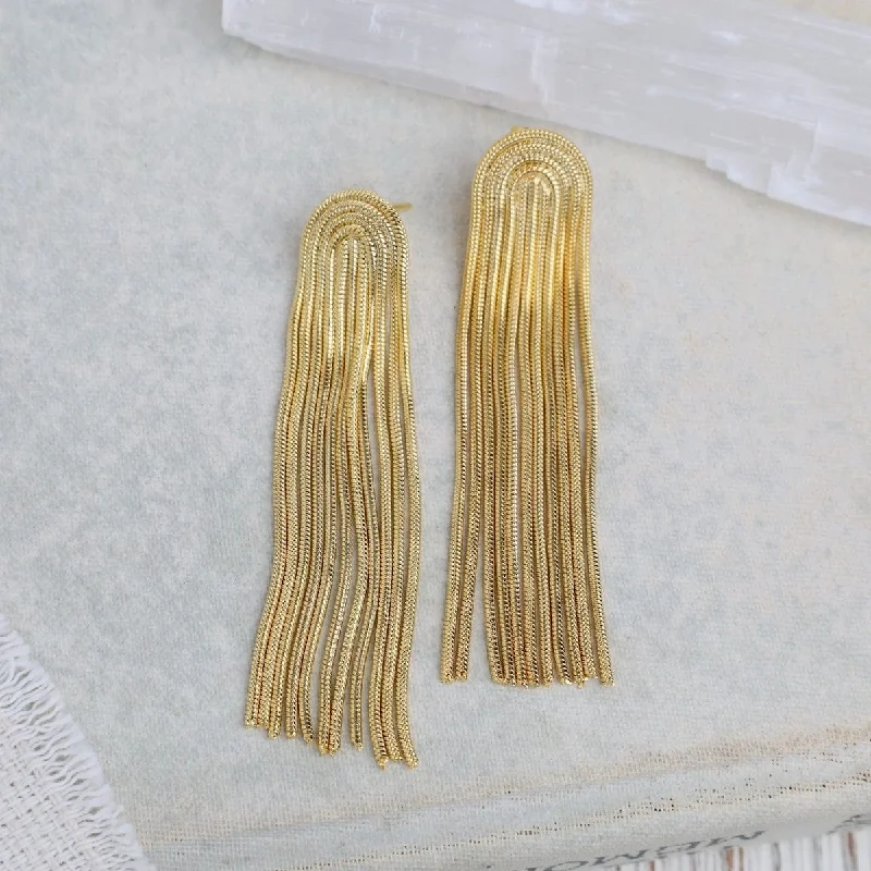 Unique Silver Earrings For Creative Style-Tassle Curls Earrings