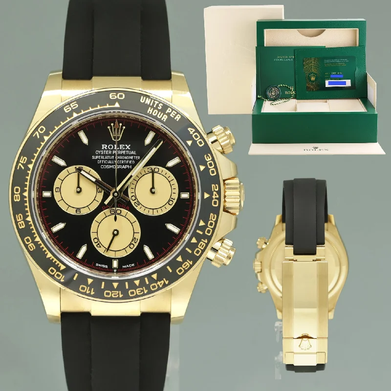 Luxury Swiss-Made Watches For Precision And Style-2024 NEW PAPERS Rolex Oysterflex Daytona 126518LN Gold Paul Newman Watch Box