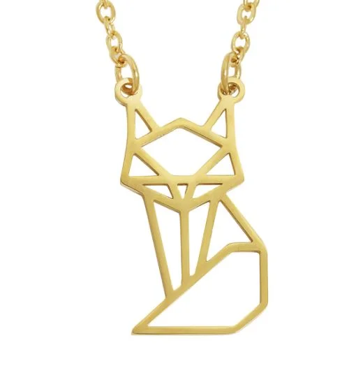 Annie Oak Fox Geometric Necklace