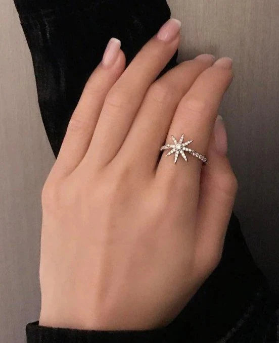 Custom Engagement Rings For Personalized Proposals-North Star Ring