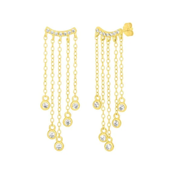 Sparkling Earrings For Elegant Appeal-Cleo Earrings in Gold