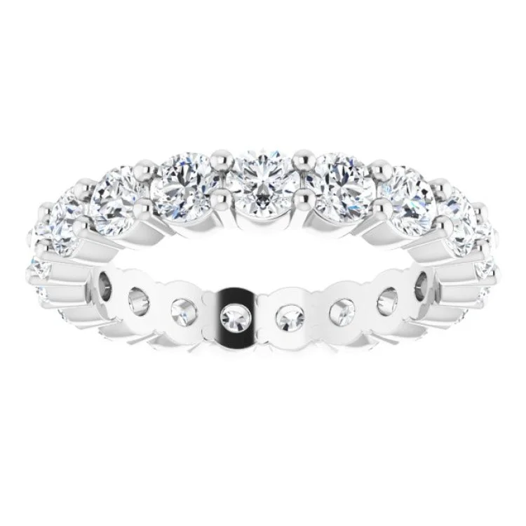 Stunning Cocktail Rings For Bold Glam-Platinum 1 7/8 CTW Natural Diamond Eternity Band Size 7