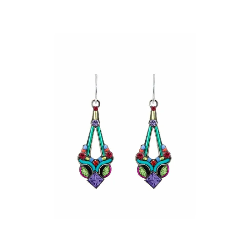 Colorful Earrings For Playful Fashion-Multicolor Persian Drop Earrings