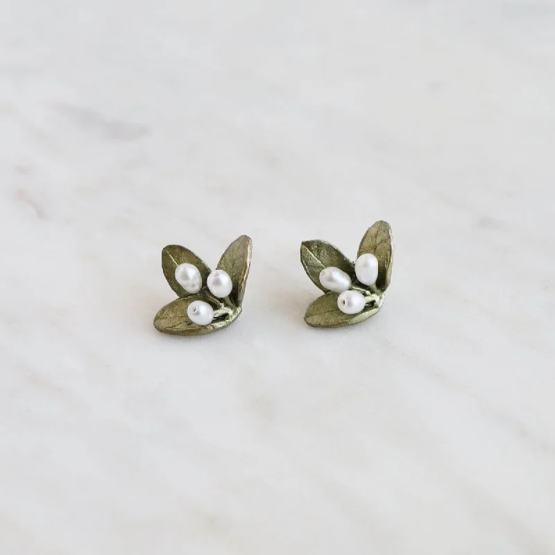 Stunning Earrings For Evening Events-Spring Vine Stud Earrings