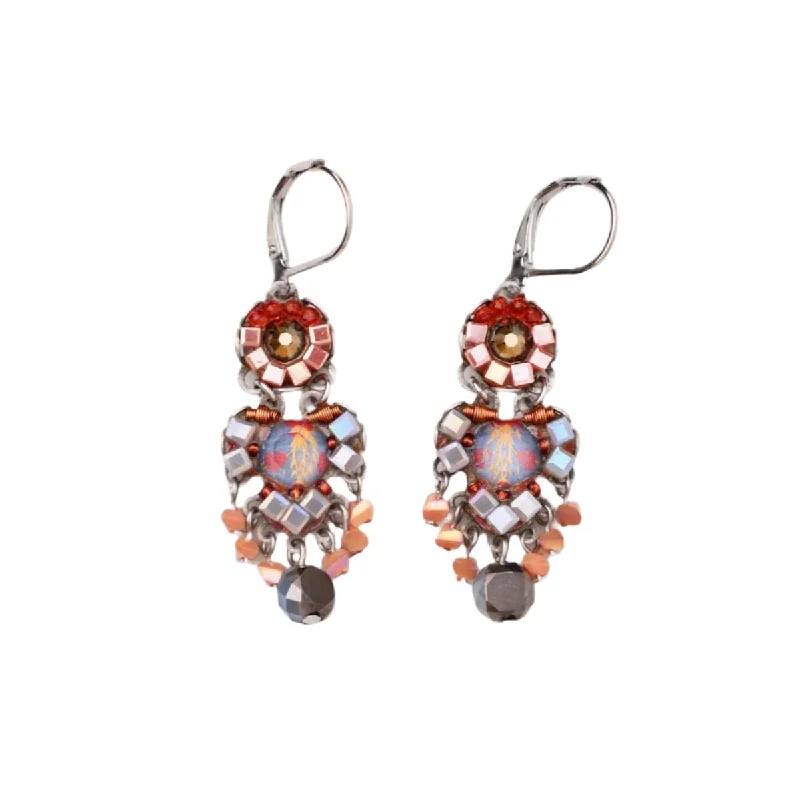 Stylish Drop Earrings For Evening Wear-Ginger Spice Earrings