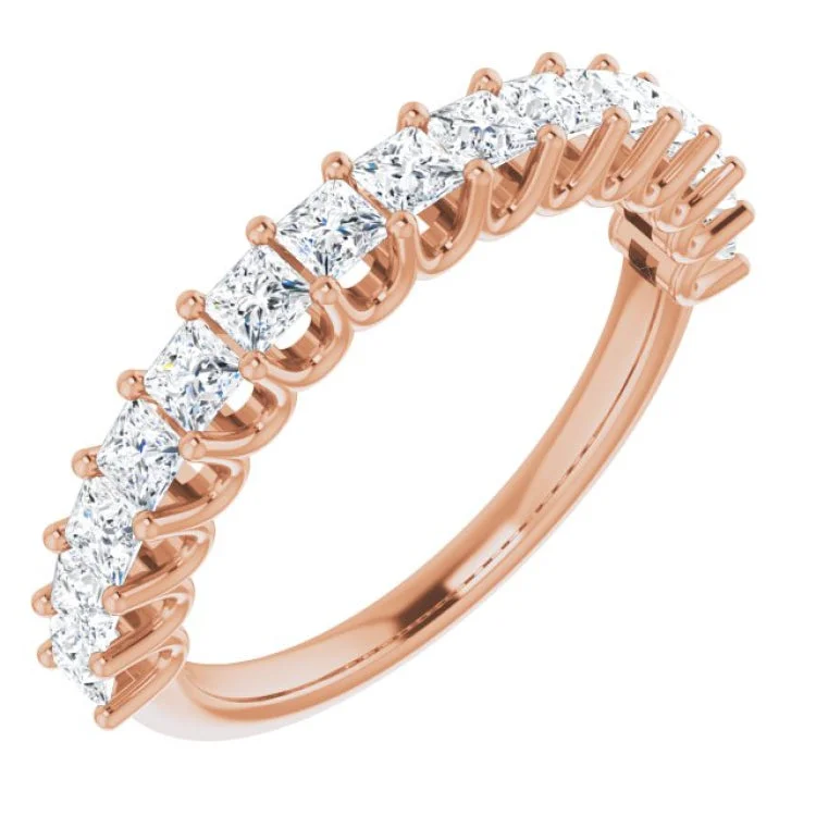 Custom Engagement Bands For Personalized Style-14K Rose 5/8 CTW Lab-Grown Diamond Anniversary Band