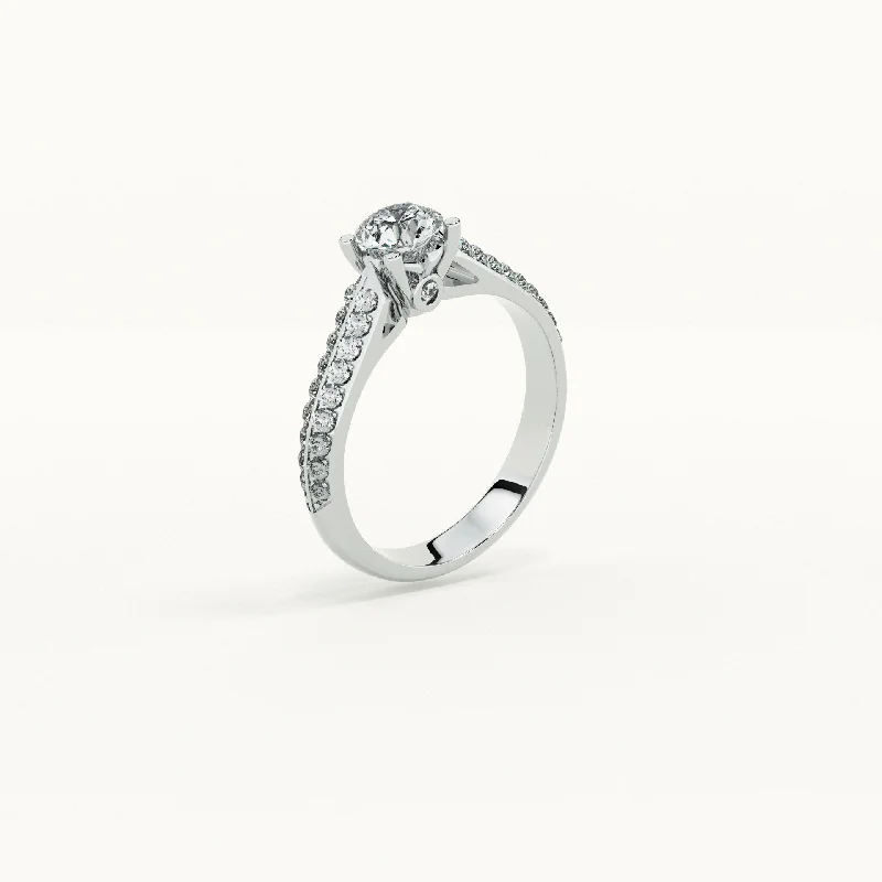 Classic Stackable Rings For Layered Fashion-Cupid’s Rose 925 Silver Ring