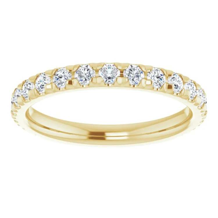 Affordable Diamond Rings For Timeless Glam-14K Yellow 3/4 CTW Natural Diamond French-Set Anniversary Band