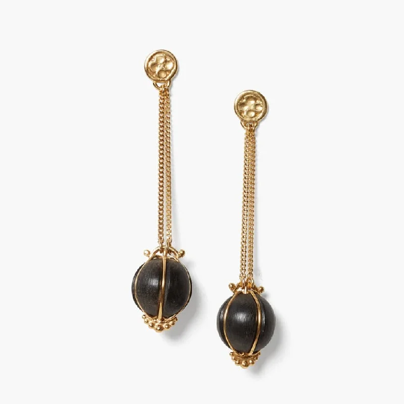 Sparkling Stud Earrings For Every Occasion-Balloon Drop Earrings Black Mix