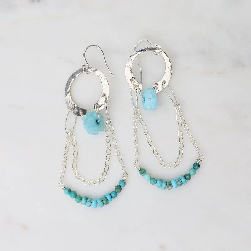 Handmade Crystal Earrings For Special Gifts-Spring Slice Earrings