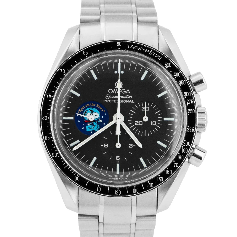 Stylish Travel Watches For On-the-Go Fashion-MINT PAPERS Omega Speedmaster SNOOPY 42mm 3578.51 Stainless Watch 3578.51.00