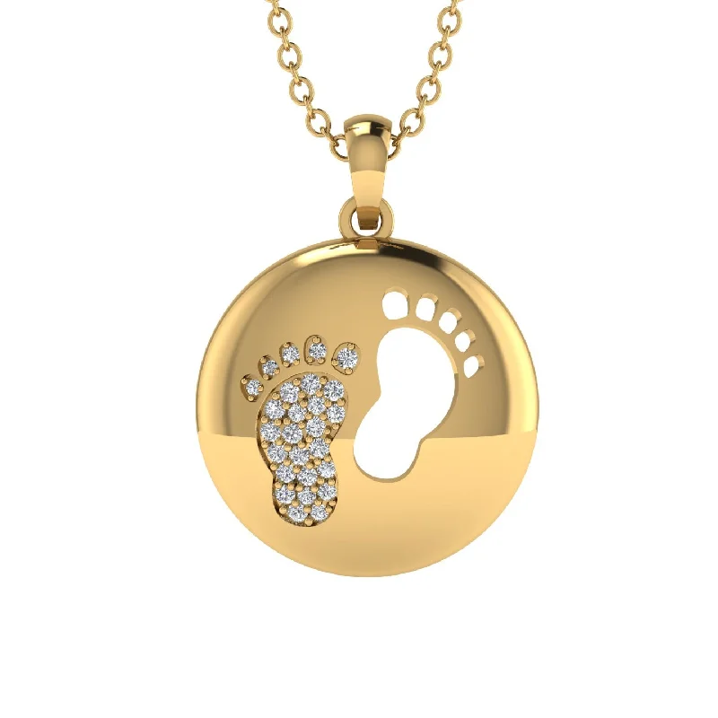 Radiant And Refined Mother's Day Gold Diamond Necklace - Bellamy No. 1