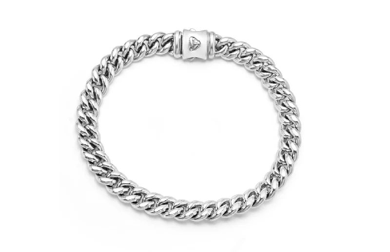 Trendy Friendship Bracelets For Casual Looks-Anthem Curb Chain Bracelet in Sterling Silver, Size 8