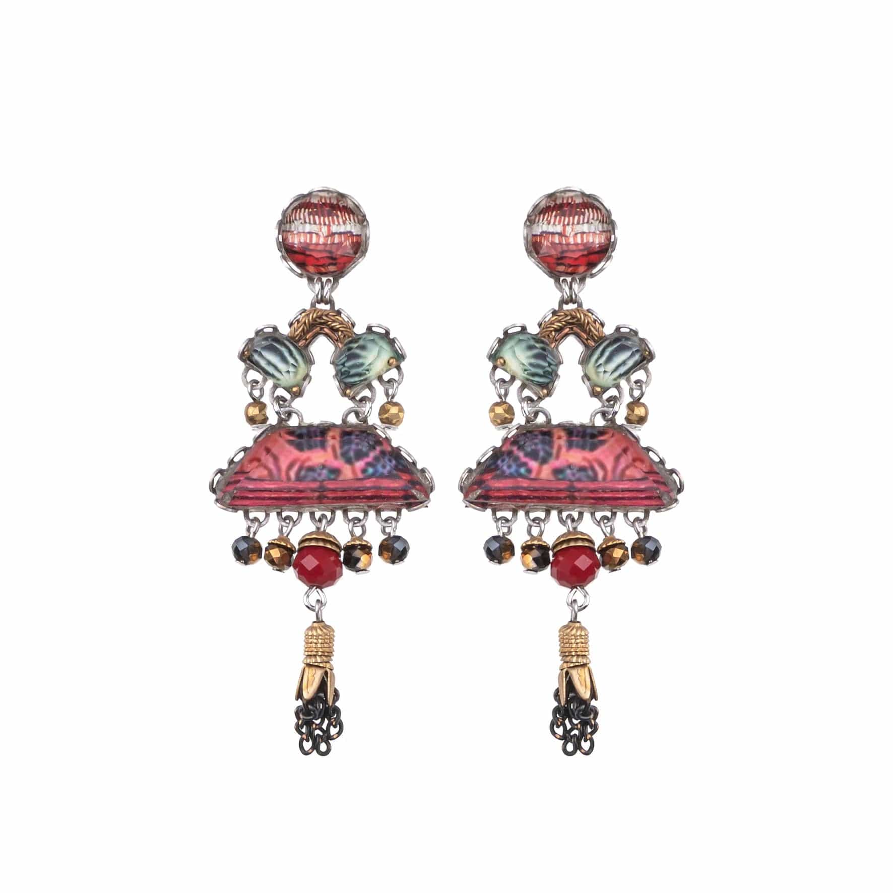 Luxury Pearl Earrings For Weddings-Oriental Hues Felicity Earrings