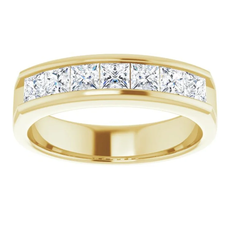 Elegant Engagement Rings For Stylish Proposals-14K Yellow 1 3/8 CTW Natural Diamond Band