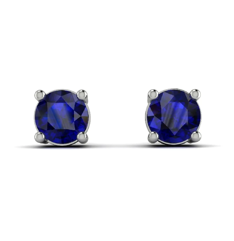 Large Earrings For Bold Glam-.25ct Sapphire Earrings - Maci No. 15