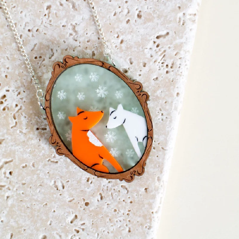 Fox Tales Family Portrait Necklace