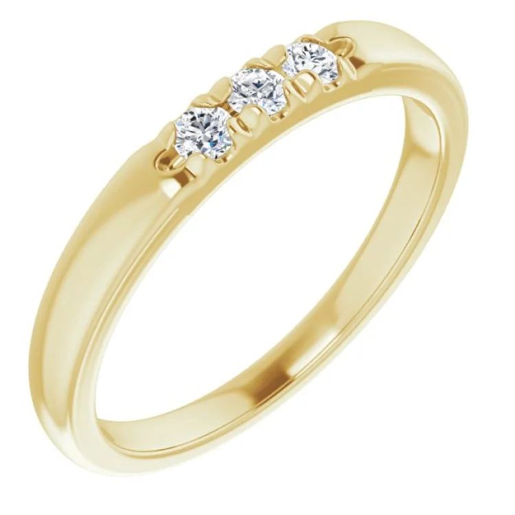 Classic Wedding Rings For Timeless Glam-14K Yellow 1/6 CTW Natural Diamond Anniversary Band