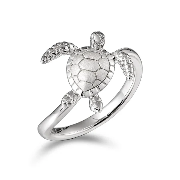 Stunning Gemstone Engagement Rings For Special Moments-Maui Honu Turtle Ring