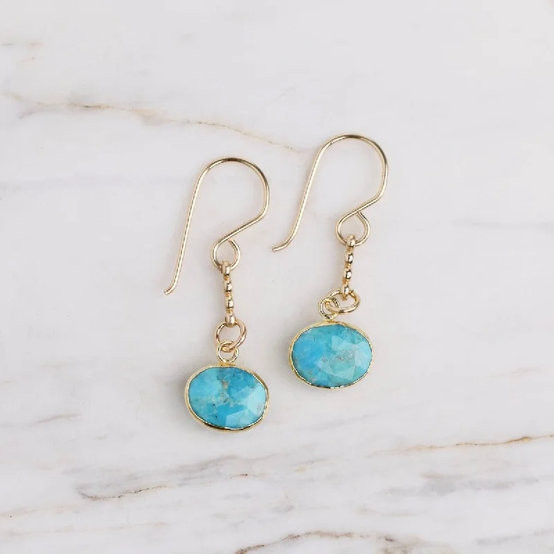 Bold Earrings For Statement Fashion-Turquoise Pool Earrings