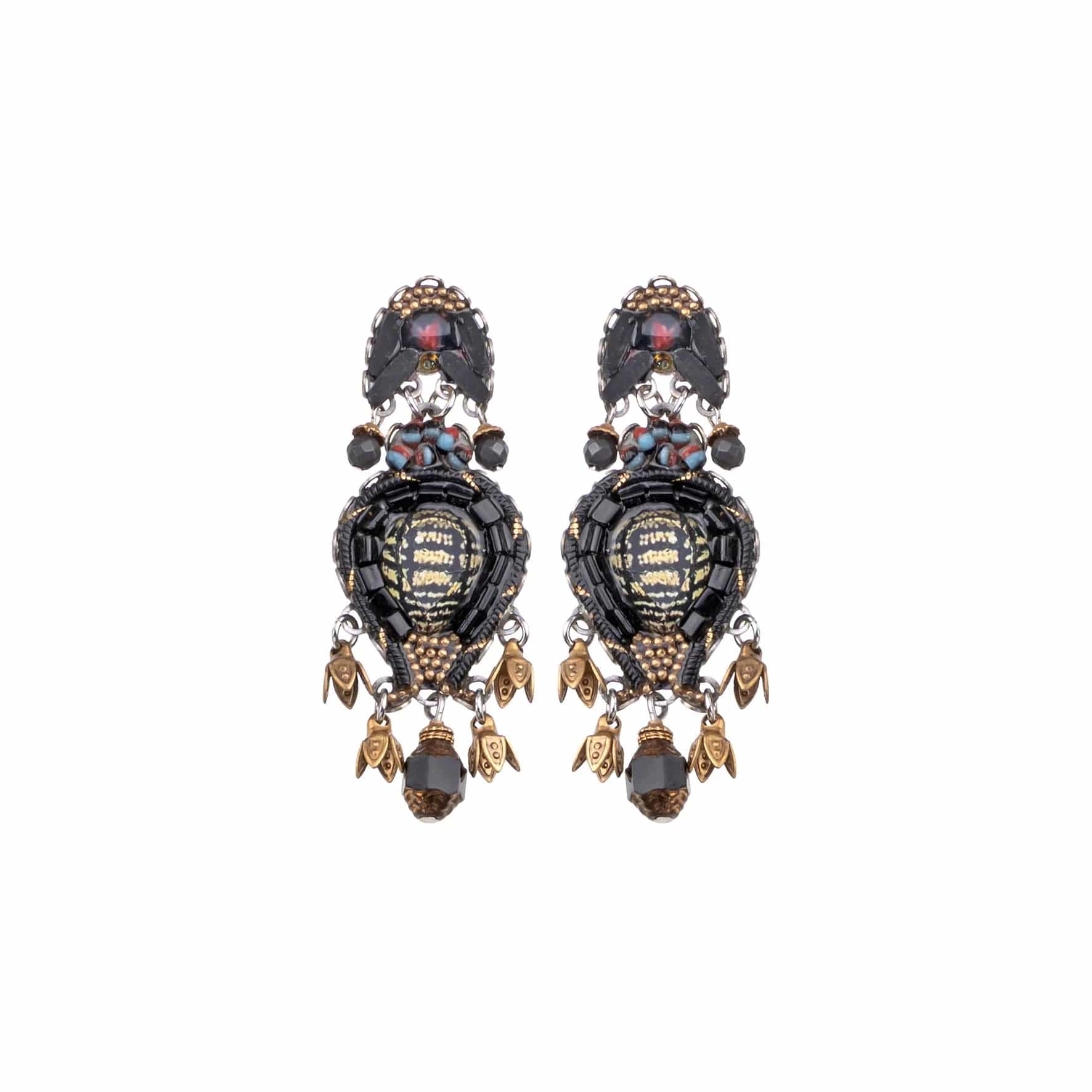 Classic Hoop Earrings For Timeless Beauty-Tiger Eye Adalia Earrings