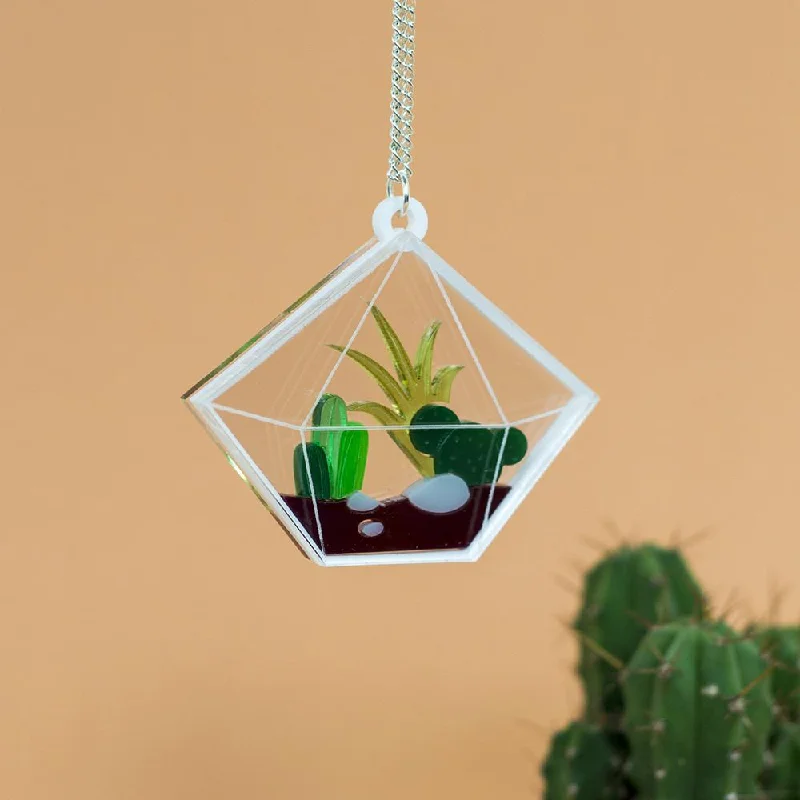 Diamond Terrarium Necklace