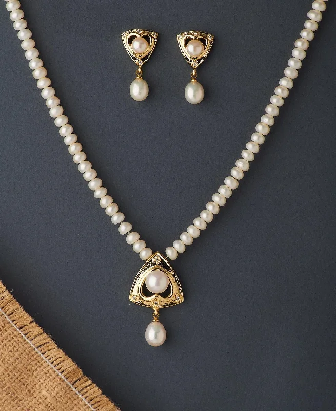 Tricon Real Pearl Necklace Set