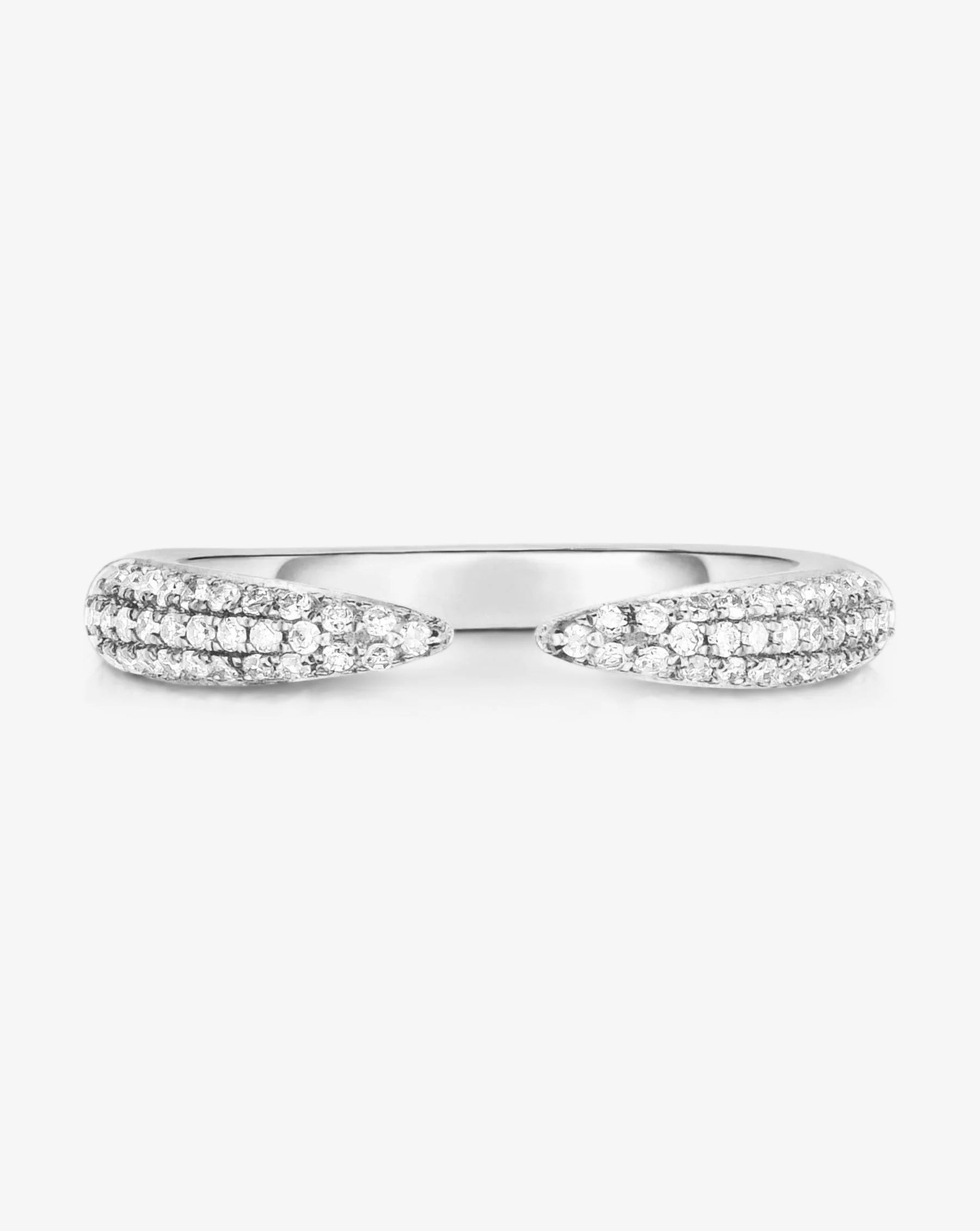 Stunning Cocktail Rings For Bold Glam-Triple Row Claw Silver Ring