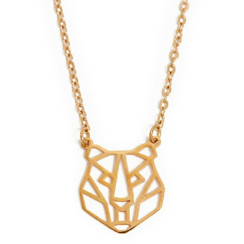 Annie Oak Tiger Geometric Necklace