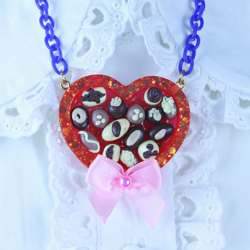 Surprise Chocolate Box Necklace by CrazyWorldOfVal X FT