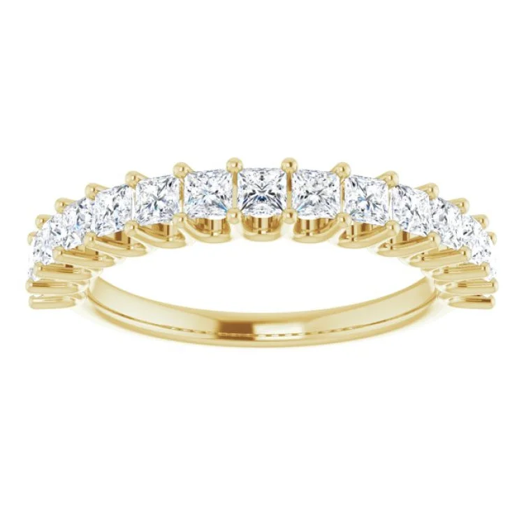 Luxury Wedding Rings For Elegant Weddings-14K Yellow 5/8 CTW Lab-Grown Diamond Anniversary Band