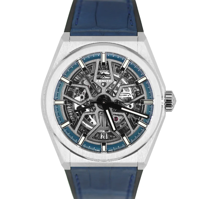 Elegant Watch Collections For Watch Enthusiasts-2020 PAPERS Zenith Defy Classic Titanium Blue Skeleton 41mm 95.9000.670 Watch