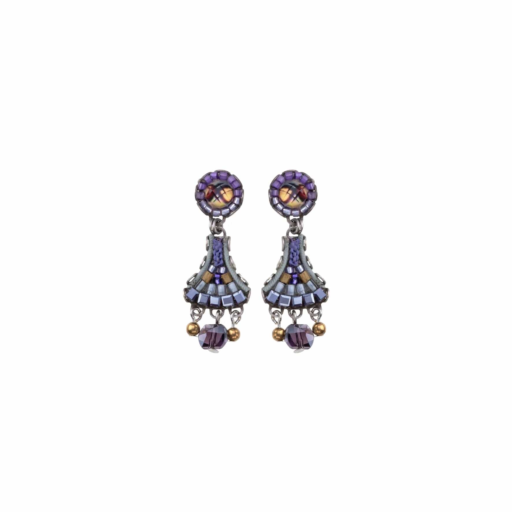 Long Dangle Earrings For Glamorous Look-Mystical Grape Wyn Earrings