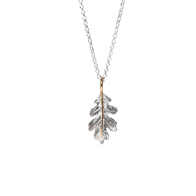 Christin Ranger Sterling Silver Oak Leaf Pendant