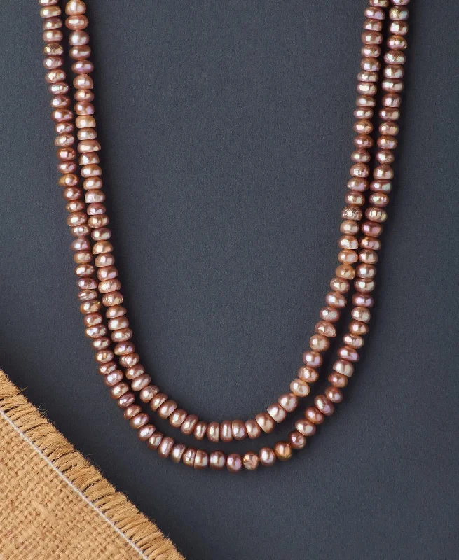 Trendy 2 line Pearl Necklace