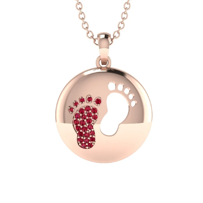 Radiant And Refined Mother's Day Gold Ruby Necklace - Bellamy No. 11