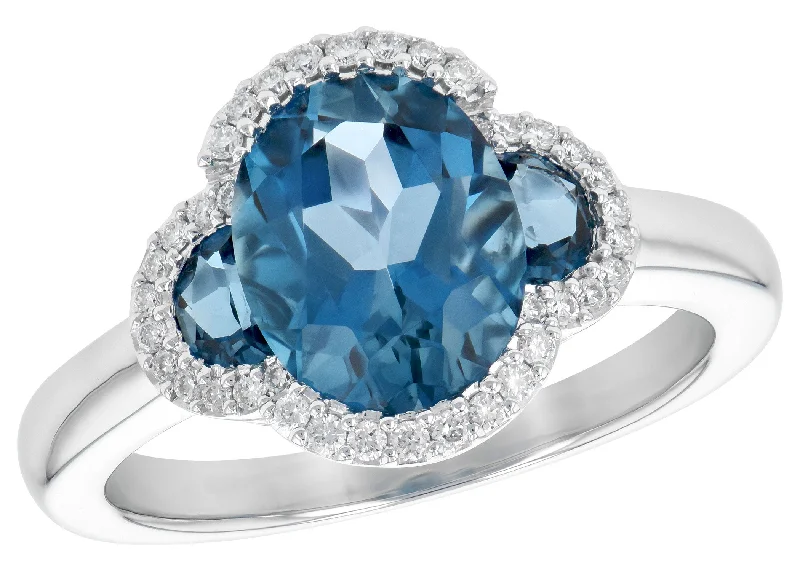 Stunning Gemstone Engagement Rings For Special Moments-London Blue Topaz Ring