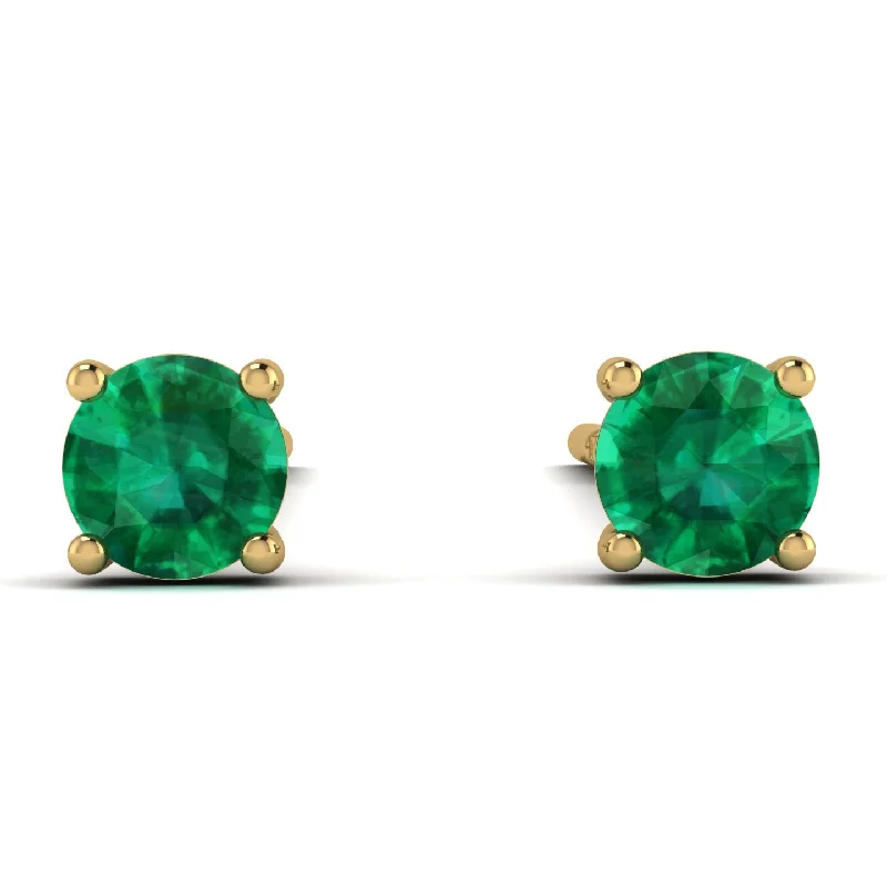 Silver Earrings For Sophisticated Looks-Hanging Emerald Earrings - Milani No. 4