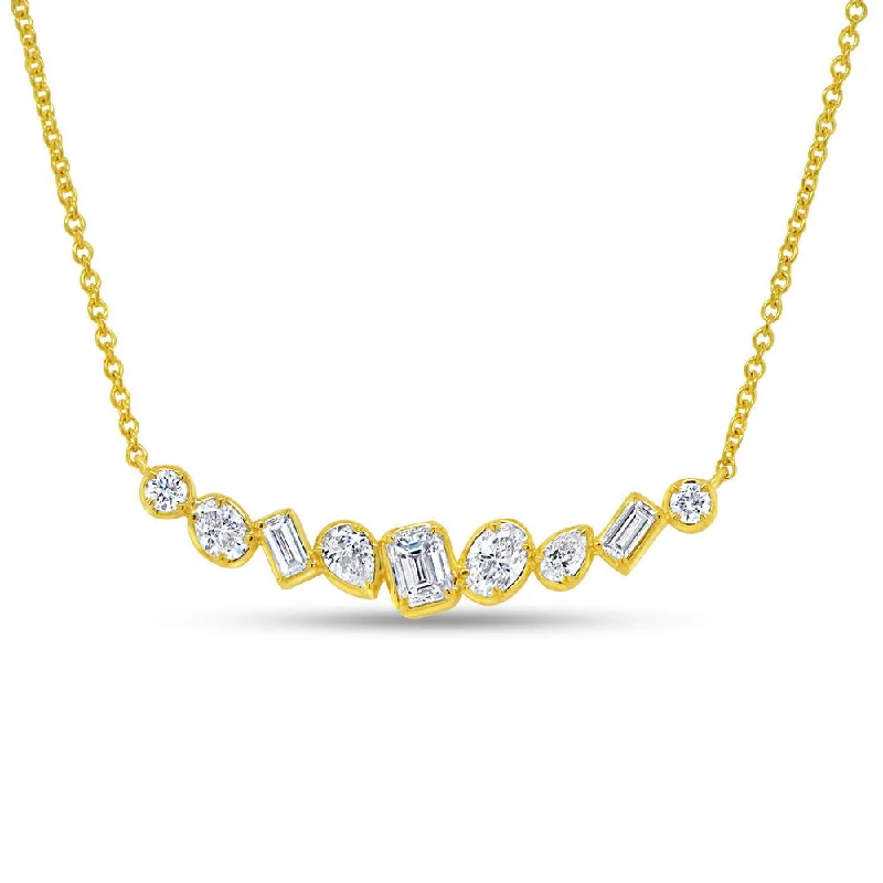 Uneek Alexandria Collection Bar Necklace