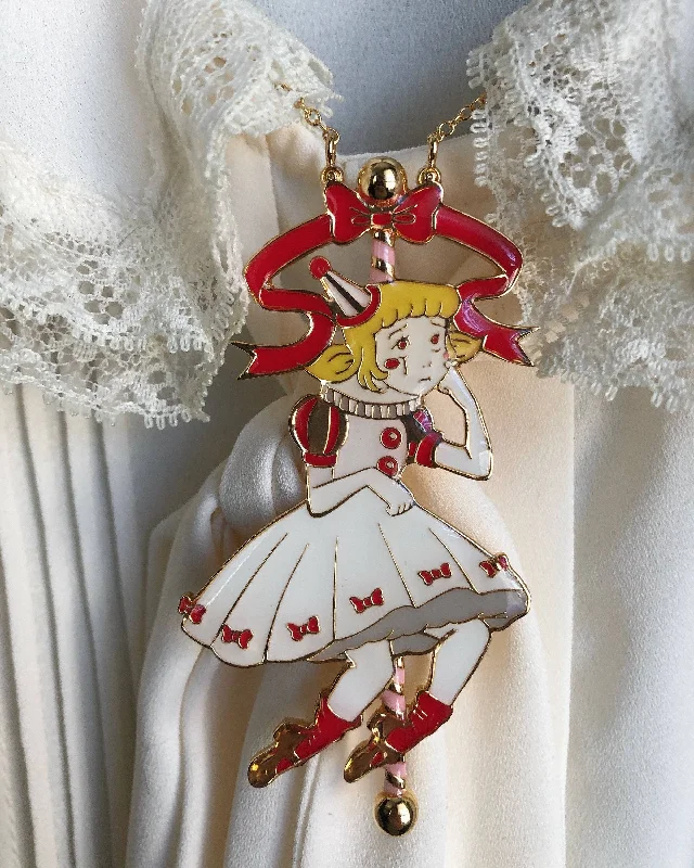 Melancholy Carousel Enamel Necklace